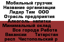 Мобильный грузчик › Название организации ­ Лидер Тим, ООО › Отрасль предприятия ­ Алкоголь, напитки › Минимальный оклад ­ 18 000 - Все города Работа » Вакансии   . Татарстан респ.,Чистопольский р-н